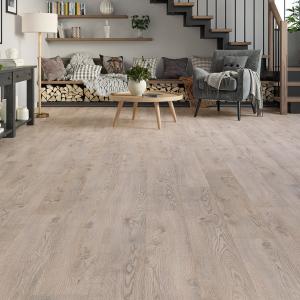 Euro Beige Oak Laminate Flooring – 12mm Bevelled Edge