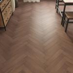 Euro Heritage 8 mm Herringbone Laminate – Rich Mocha Oak