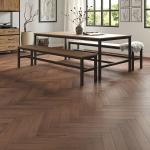 Euro Heritage 8 mm Herringbone Laminate – Rich Mocha Oak